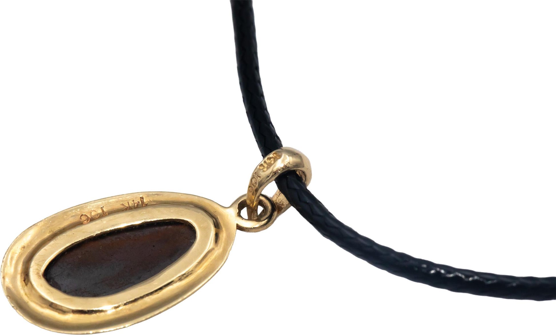 14k Yellow Gold Jewelry 1.50CT Bezel Set Opal Solitaire Pendant Necklace
