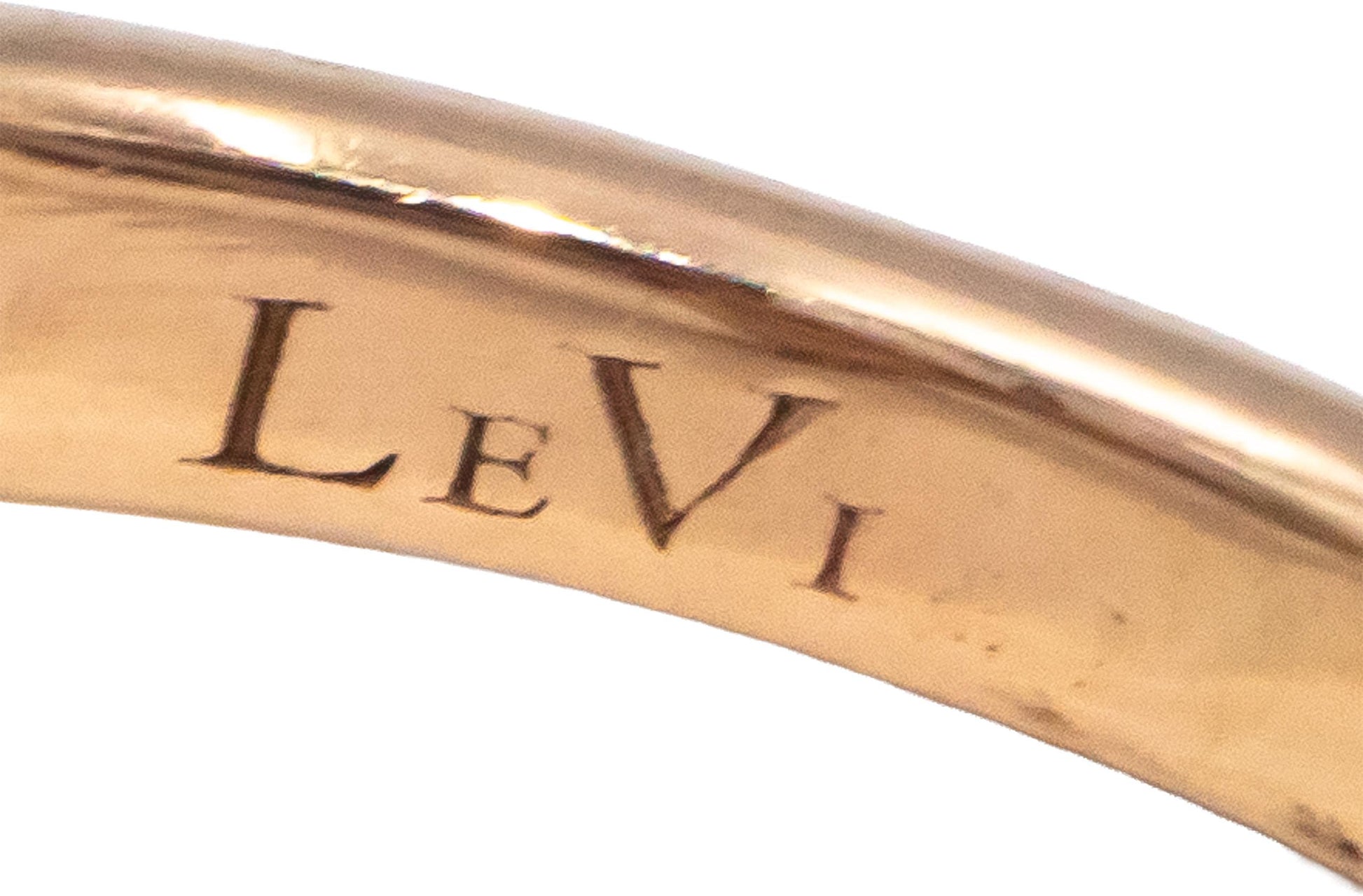LE VIAN 14k Rose Gold Oval Cabochon Opal & Diamond Ring 0.15CT Size 4.25