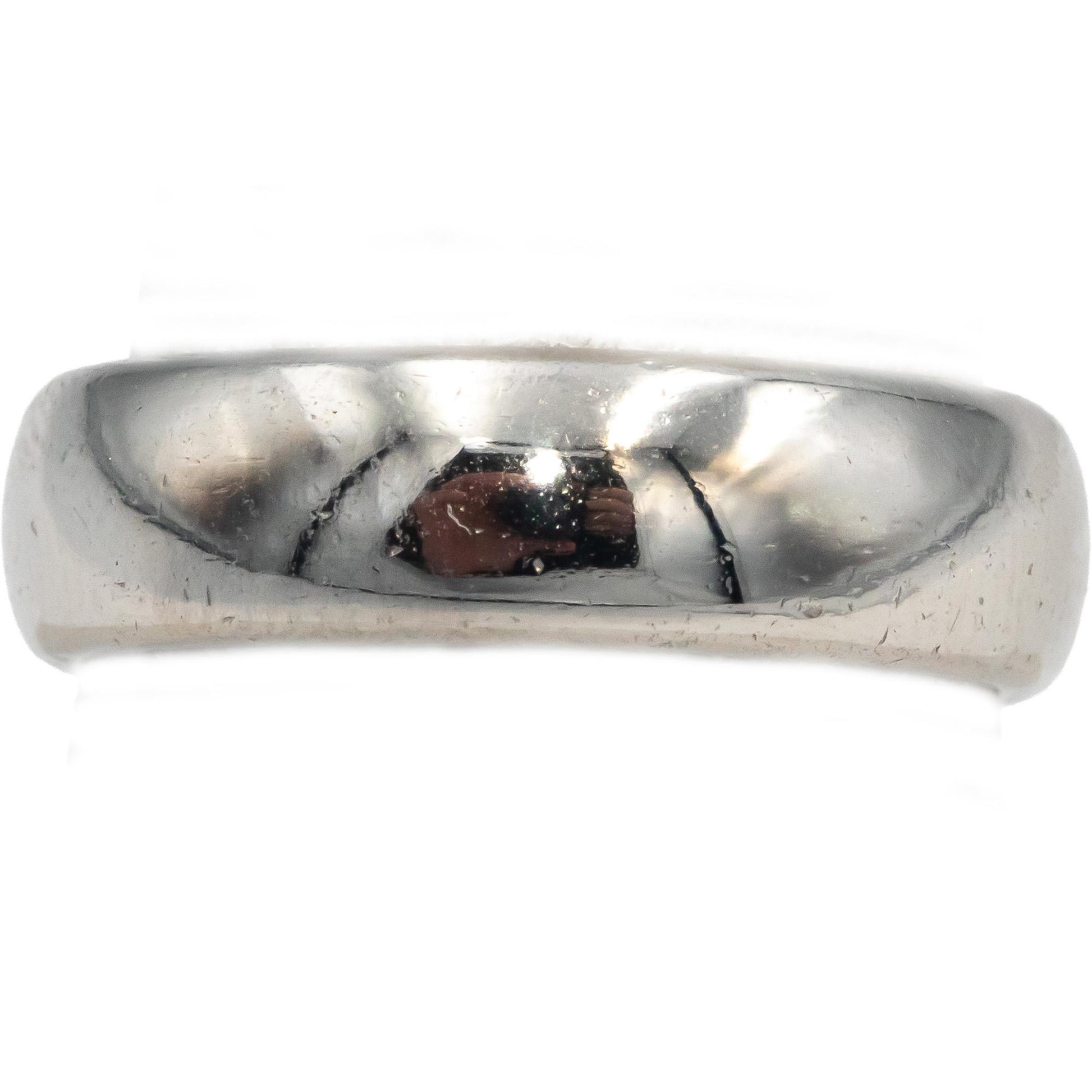 TIFFANY & CO. Platinum Forever Wedding Band Ring 6mm Wide Size 8.25 Retail $2900