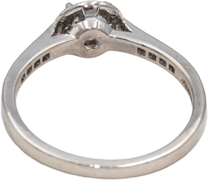 TIFFANY & CO. GIA Certified Platinum Soleste Diamond Ring 0.84CT w/ .56CT Center
