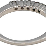 10k White Gold Round Diamond Five Stone Band Ring 0.27CT Size 6.5