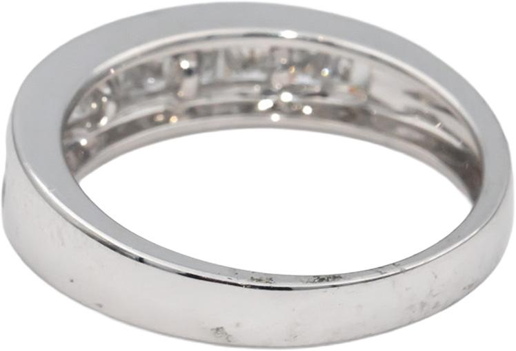 14k White Gold Princess Cut Channel Set VS Diamond Band Ring 1.50CT Size 10