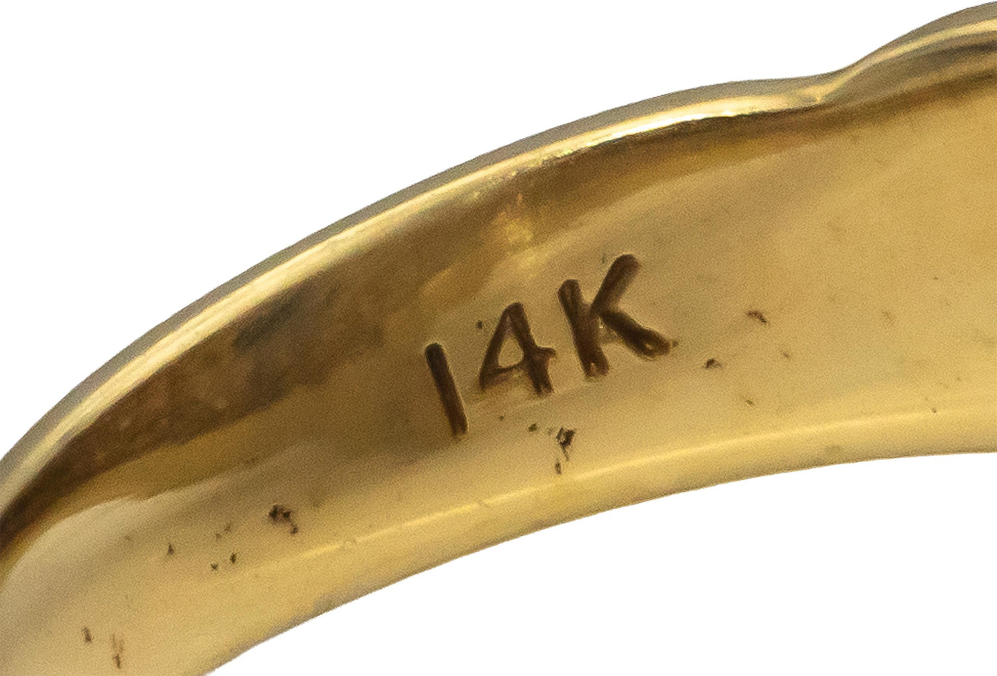 14k Yellow Gold Oval Sapphire VS Round Diamond Cocktail Ring 1.60CT Size 6