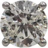 14k White Gold Round Diamond Stud Earrings 1.81CT