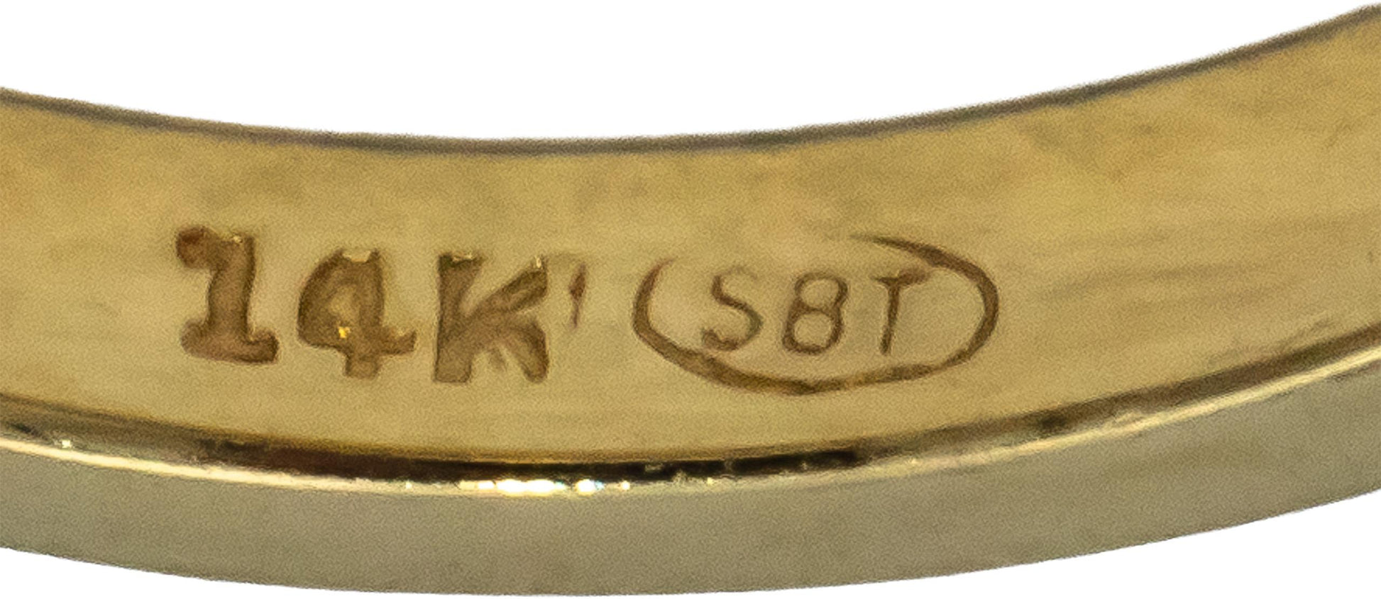 14k Yellow Gold VS Round Channel Set Diamond Band Ring 0.25CT Size 6