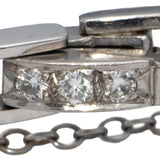 Vintage Antique Platinum VS Round Diamond Double Row Bracelet 3.50CT