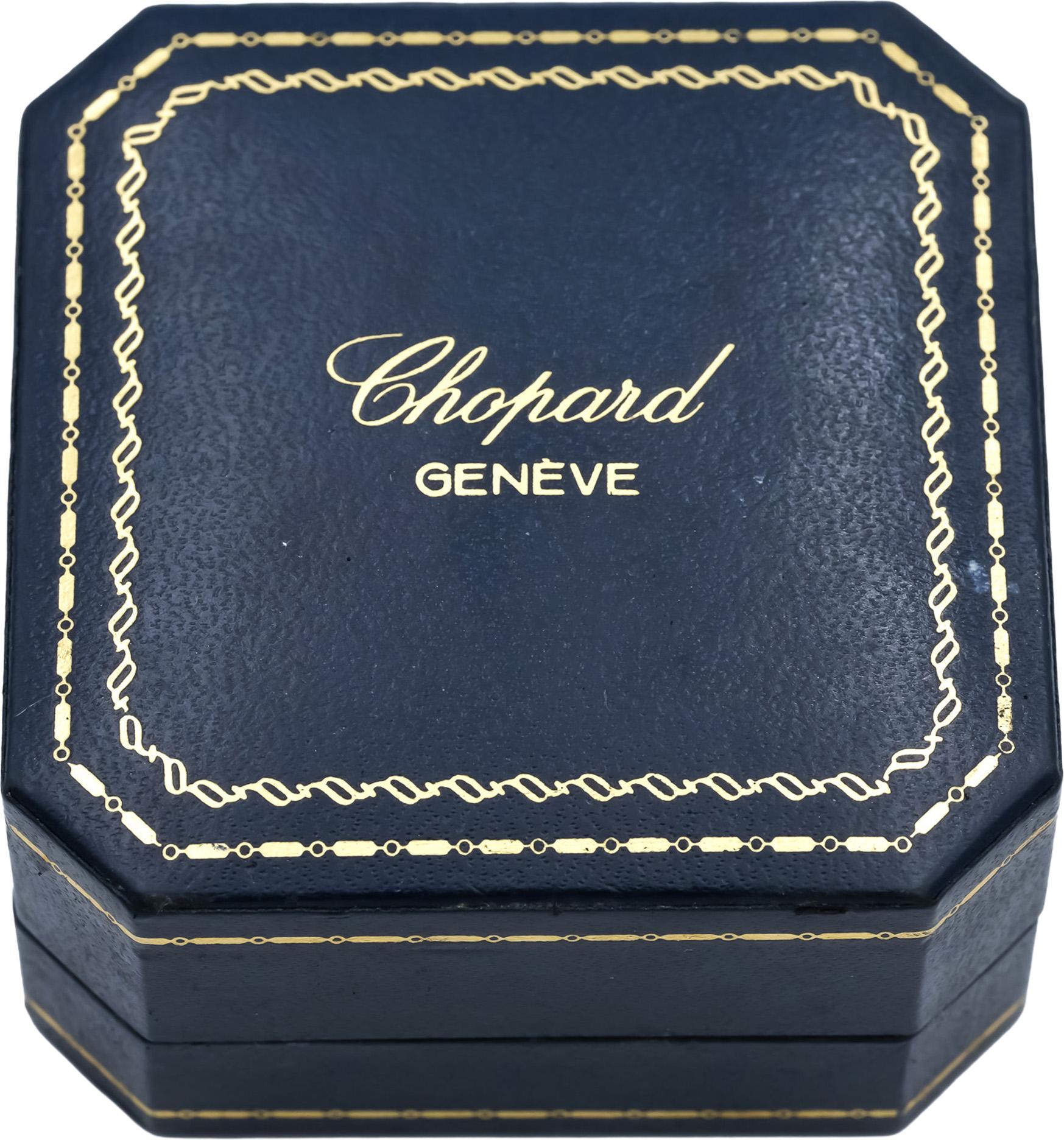 CHOPARD 18k Yellow Gold Happy Diamond Heart Ring Size 5.75 w/ Box Papers