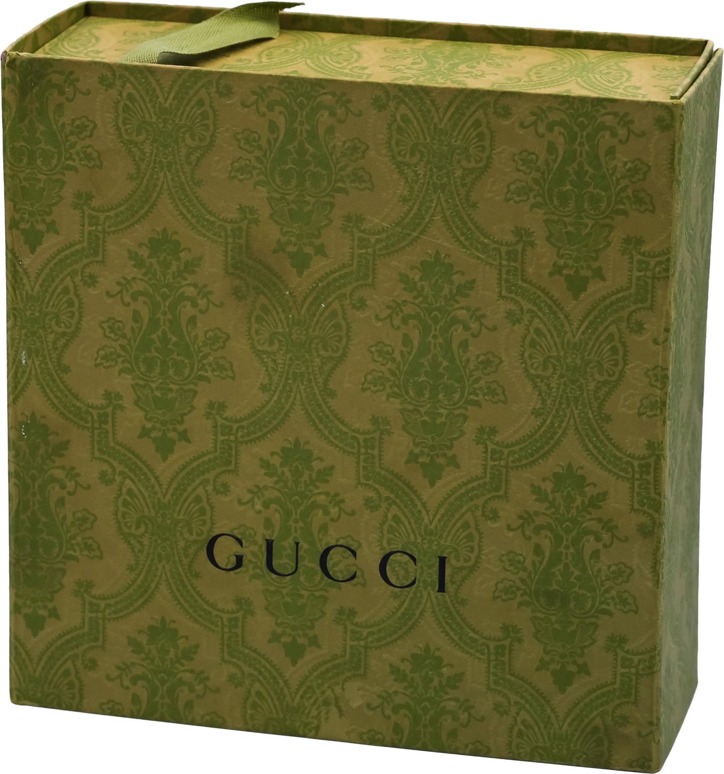 GUCCI 18k Yellow Gold Link to Love Studded Ring w/ Box and Pouch Size 10