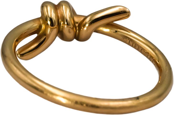 TIFFANY & CO. 18k Yellow Gold Knot Ring Size 5