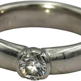 TIFFANY & CO. Platinum Etoile Diamond Engagement Ring 0.51CT Size 8.25 w/ Box