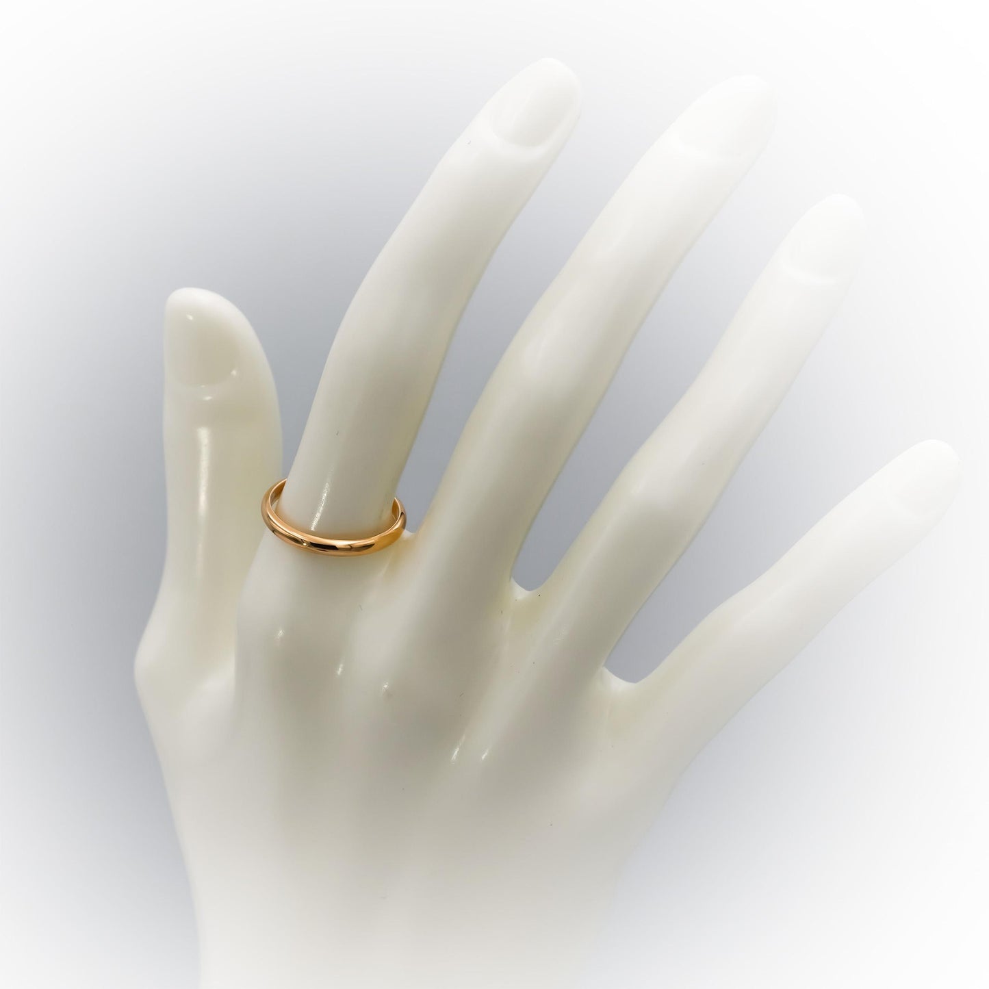 CARTIER 18k Yellow Gold 1895 Wedding Band Ring Size 54 w/ Box & Papers