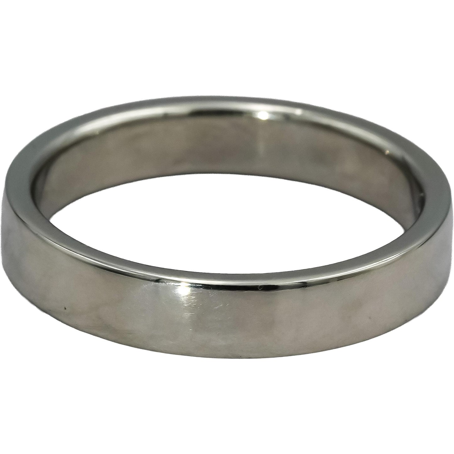 TIFFANY & CO. 950 Platinum 4mm Wide Band Ring Size 8