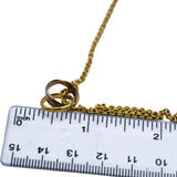 CARTIER 18k Yellow White Rose Gold Intertwined Bands Trinity Necklace