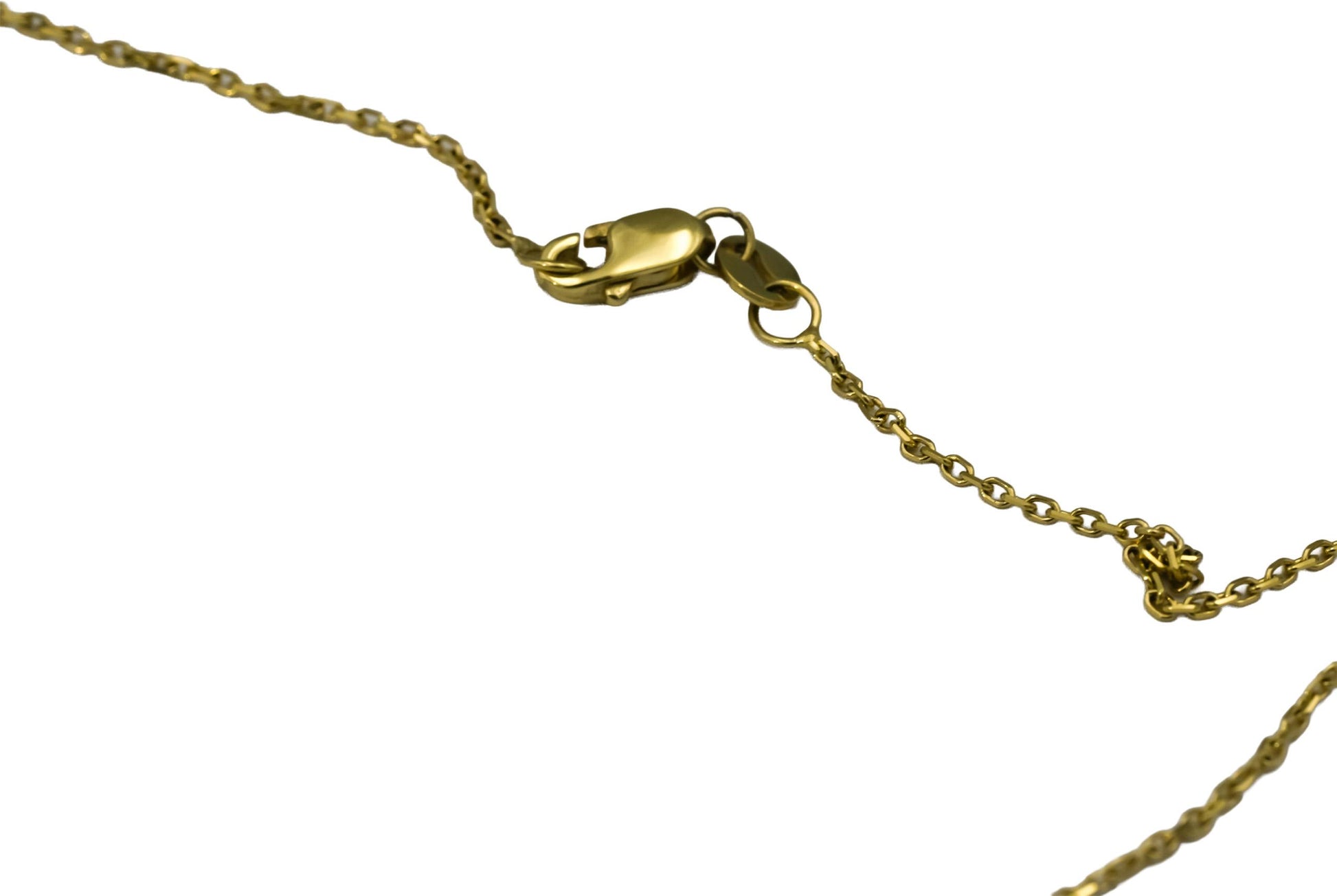 IGI 14k Yellow Gold VS1/F Oval Cut Lab-Grown Diamond Pendant Necklace 2.21CT