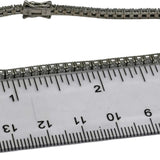 Platinum Round Cut Diamond Tennis Bracelet 3.35CT