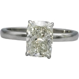IGI 14k White Gold VS2/F Cushion Lab-Grown Diamond Ring 1.92CT Size 5.75