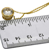 14k Yellow Gold VS Round Lab-Grown Diamond Solitaire Pendant Necklace 2.51CT