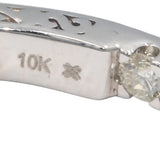 Diamond 10k White Gold Large Inside Out Hoop Earrings 6.0CT