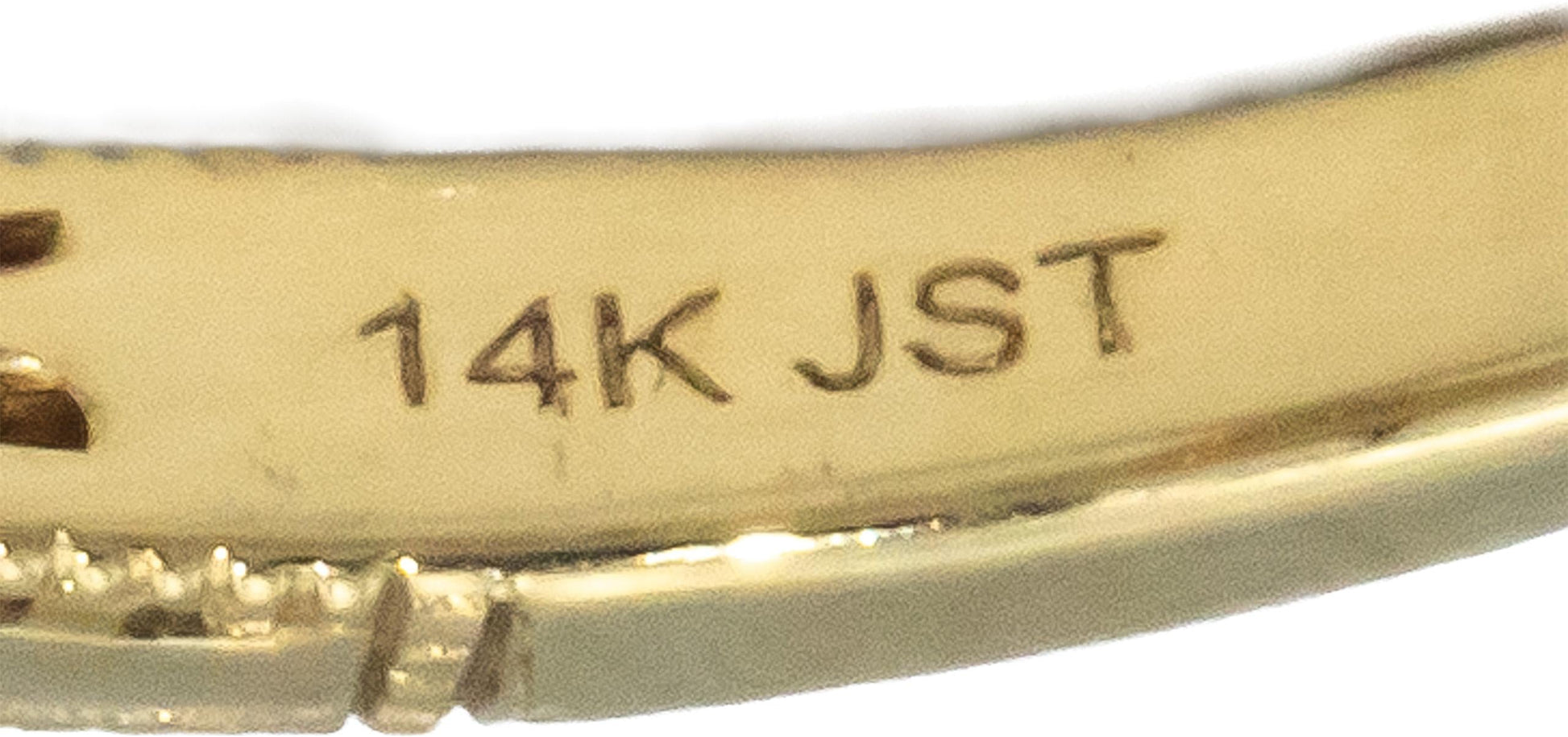 14k Yellow Gold 0.75CT Diamond Hexagon Ring w/ 0.35CT Center Size 7