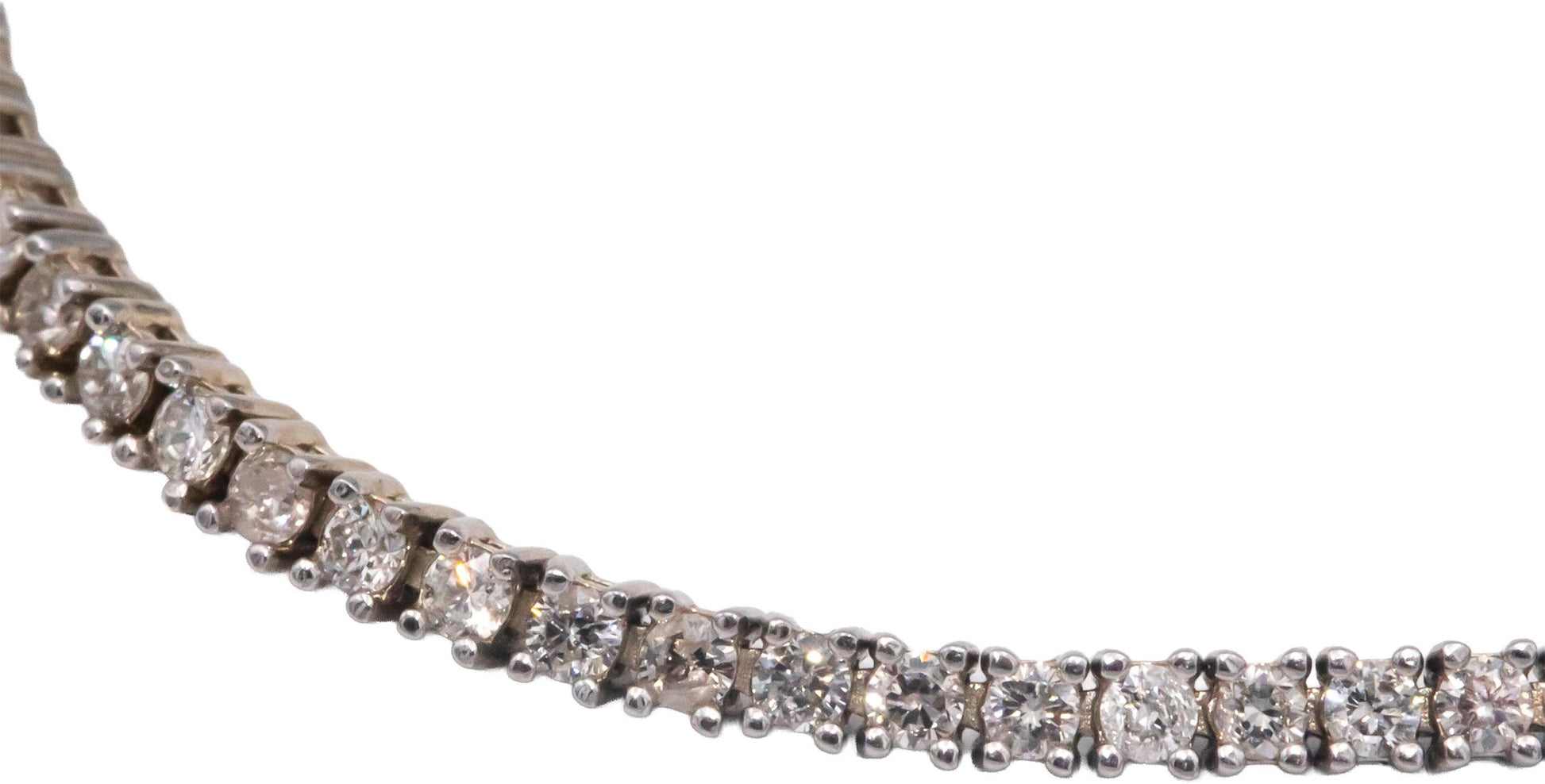 14k White Gold Jewelry 1.70CT Round Cut Diamond Tennis Bracelet