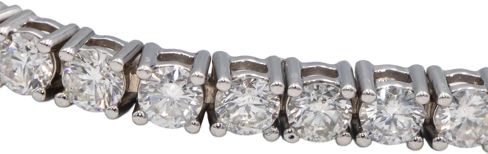 14k White Gold Jewelry Round Cut Diamond Tennis Bracelet 4.69CT