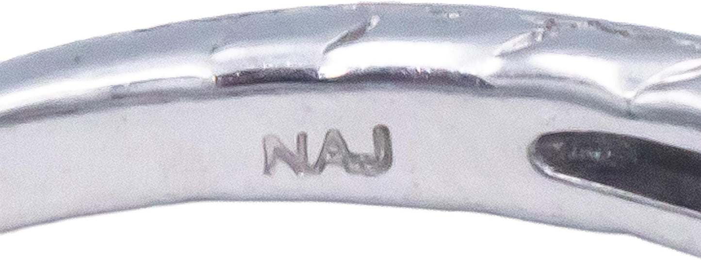 IGI 14k White Gold 0.55CT VS Diamond Bridal Ring w/ 0.45CT Cushion Center Size 5