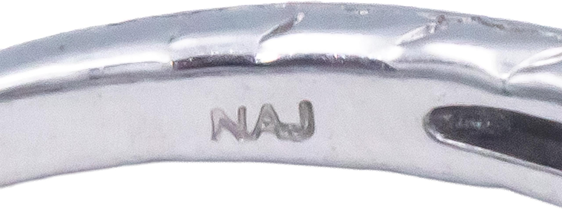 IGI 14k White Gold 0.55CT VS Diamond Bridal Ring w/ 0.45CT Cushion Center Size 5