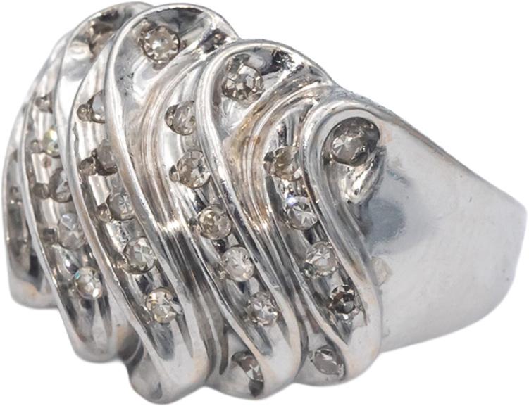 14k White Gold Jewelry 0.50CT VS Single Cut Diamond Ring Size 7