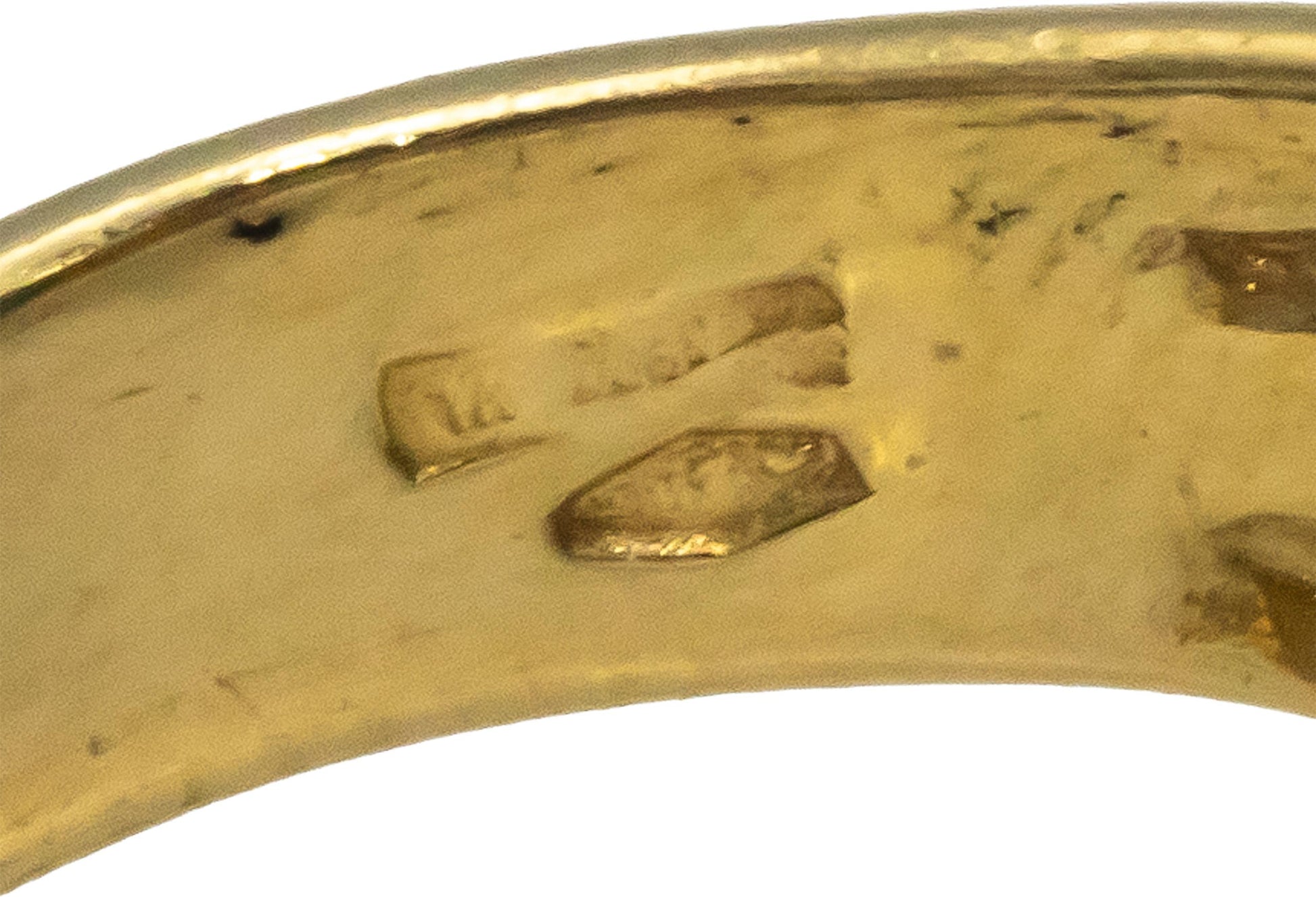 18k Yellow Gold Jewelry 15.0 x 11.0mm Cabochon Turquoise Cocktail Ring Size 7