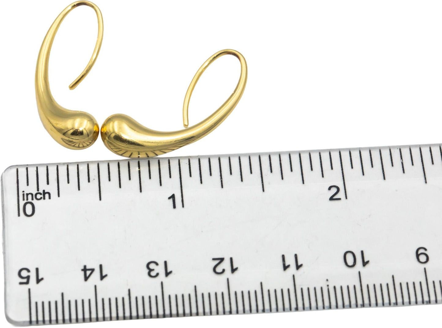 TIFFANY & CO. 18k Yellow Gold Elsa Peretti Teardrop Earrings w/ Box