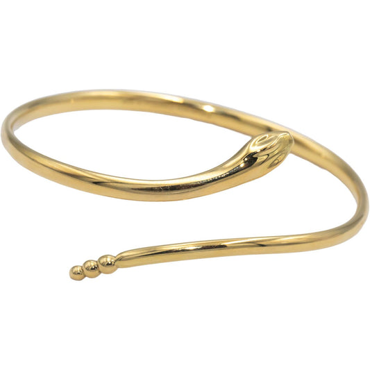 TIFFANY & CO. 18k Yellow Gold Elsa Peretti Snake Bangle Bracelet $7900 Retail