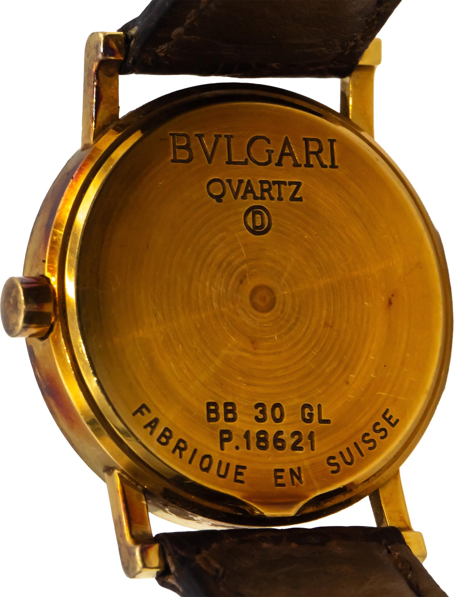 BVLGARI 18k Yellow Gold Classic BB30GL Quartz Watch