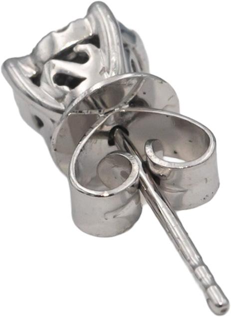 18k White Gold VS Round Diamond Cluster Stud Earrings 0.33CTW