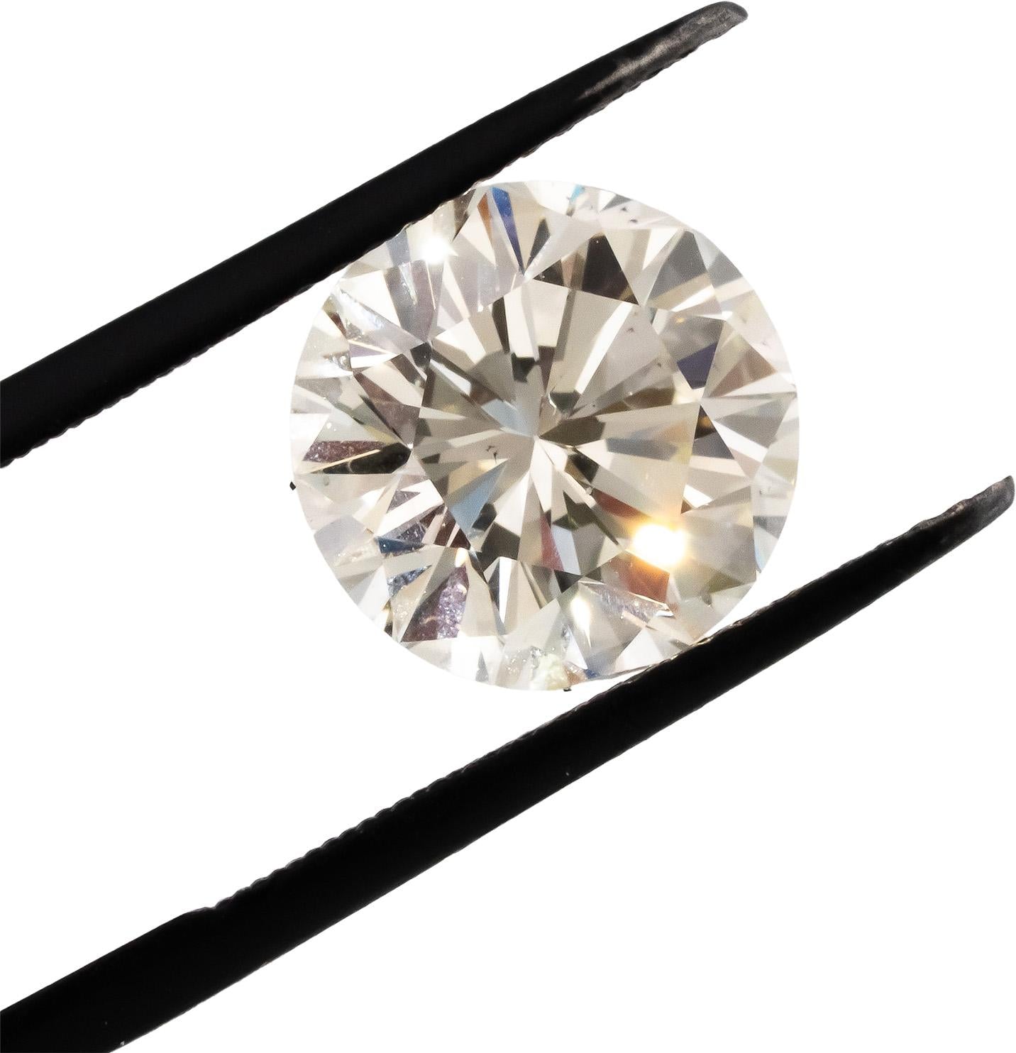 GIA Certified SI2/J Round Brilliant Diamond Loose Stone 5.03CT