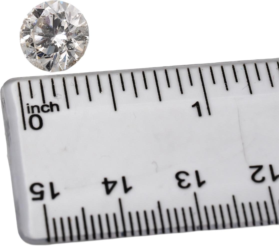 GIA Certified SI2/K Round Brilliant Diamond Loose Stone 4.98CT