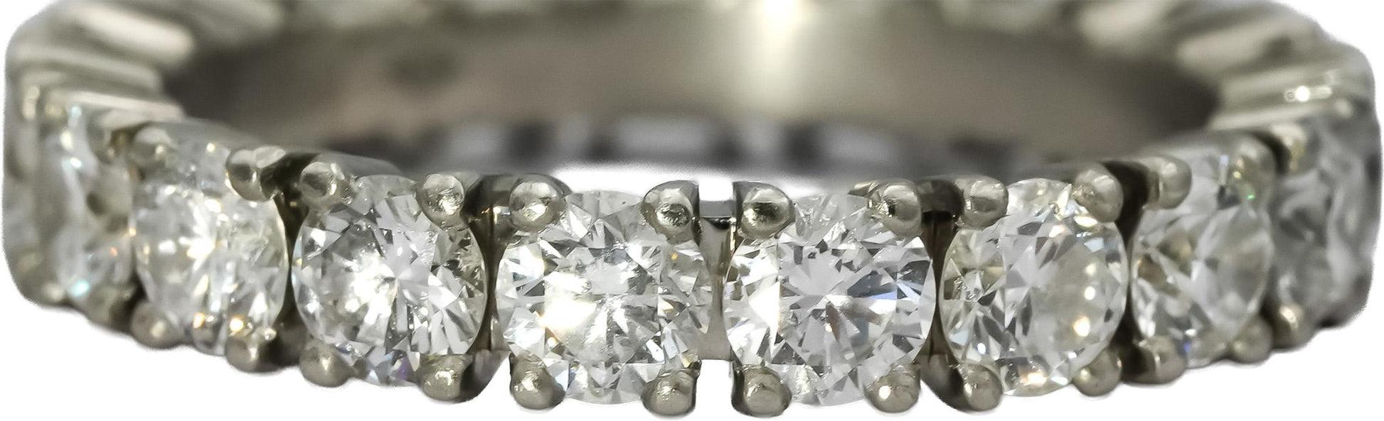 CARTIER Platinum VS Round Diamond Eternity Ring 2.56CT Size 55 - 23,500 Retail