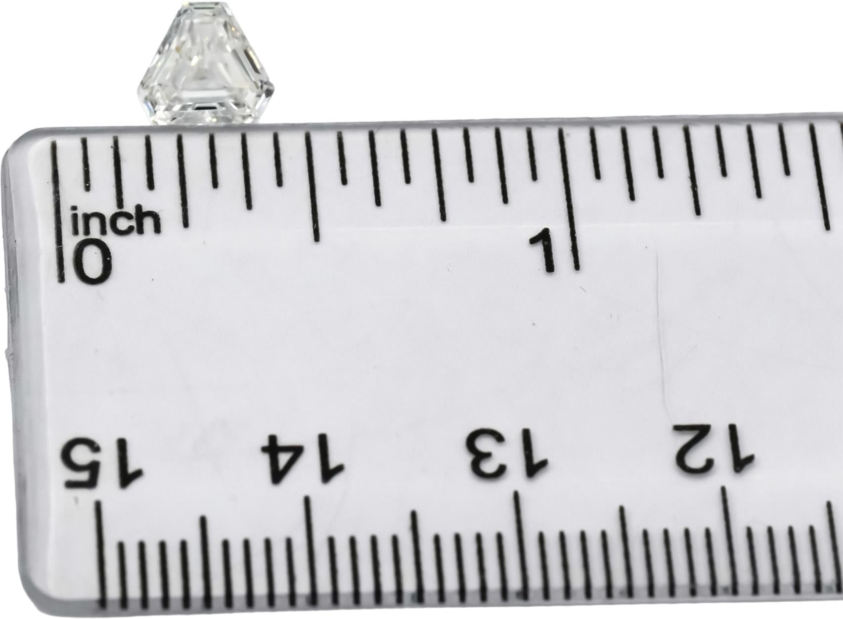 GIA Certified SI1/G Cut Cornered Trillion Step Cut Diamond Loose Stone 1.01CT