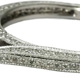 14k White Gold Round Diamond Engagement Ring 2.02CT w/ 1.52CT Center Size 7