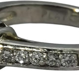 Platinum VS Diamond Engagement Ring 1.28CT w/ 1.03CT Center Size 5.25