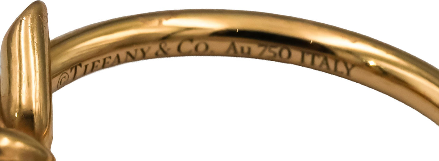 TIFFANY & CO. 18k Yellow Gold Knot Ring Size 5