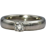 TIFFANY & CO. Platinum Etoile Diamond Engagement Ring 0.51CT Size 8.25 w/ Box