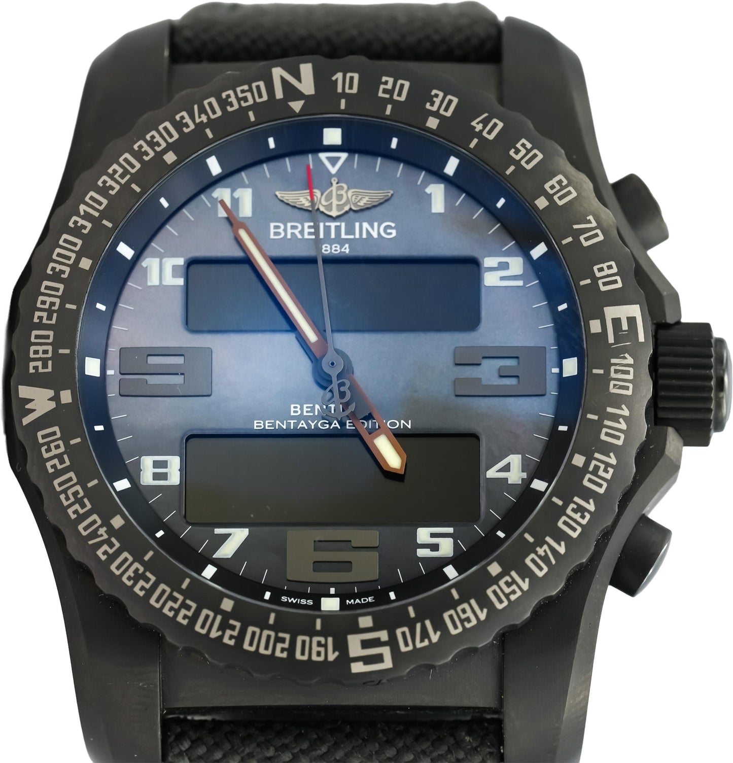 BREITLING Cockpit B50 Night Mission PVD Titanium Watch w/ Box & Papers
