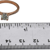 14k Rose Gold Diamond Engagement Ring 1.0CT w/ 0.75CT Center Size 7