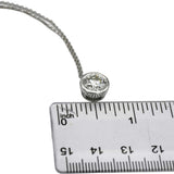 14k White Gold VS Round Lab-Grown Diamond Solitaire Pendant Necklace 2.02CT
