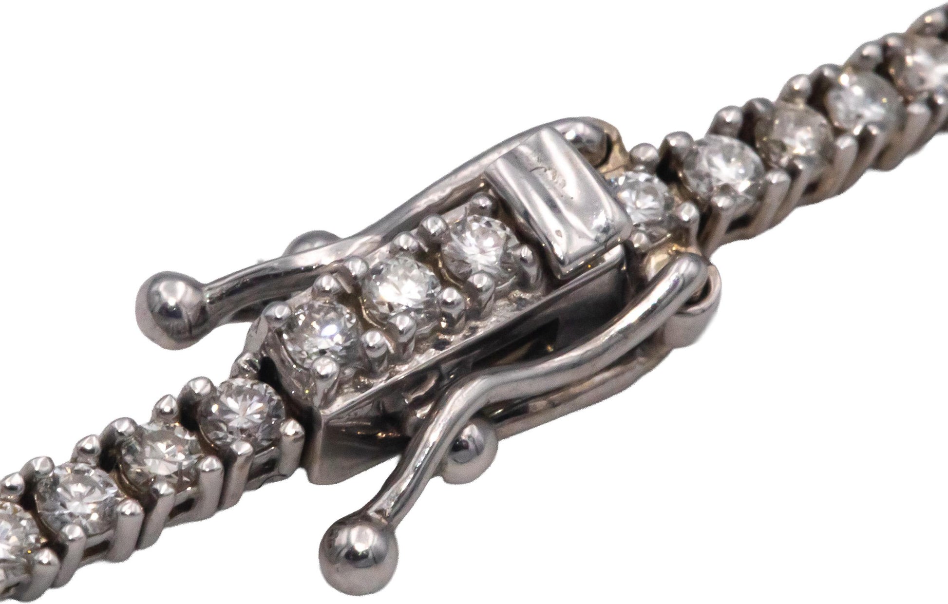 14k White Gold Jewelry 1.70CT Round Cut Diamond Tennis Bracelet