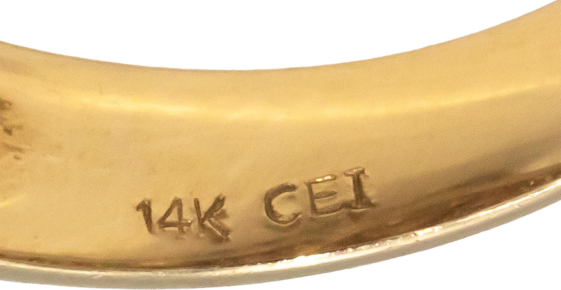 Diamond and Sapphire 14k Yellow Gold Panther Ring w/ Ruby Eyes 1.0CT Size 7