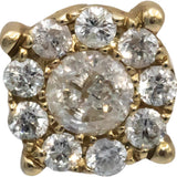 10k Yellow Gold Jewelry Round Diamond Cluster Stud Earrings 1.0CT