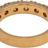 18k Rose Gold VS Round Diamond Half Eternity Band Ring 1.85CT Size 7.75