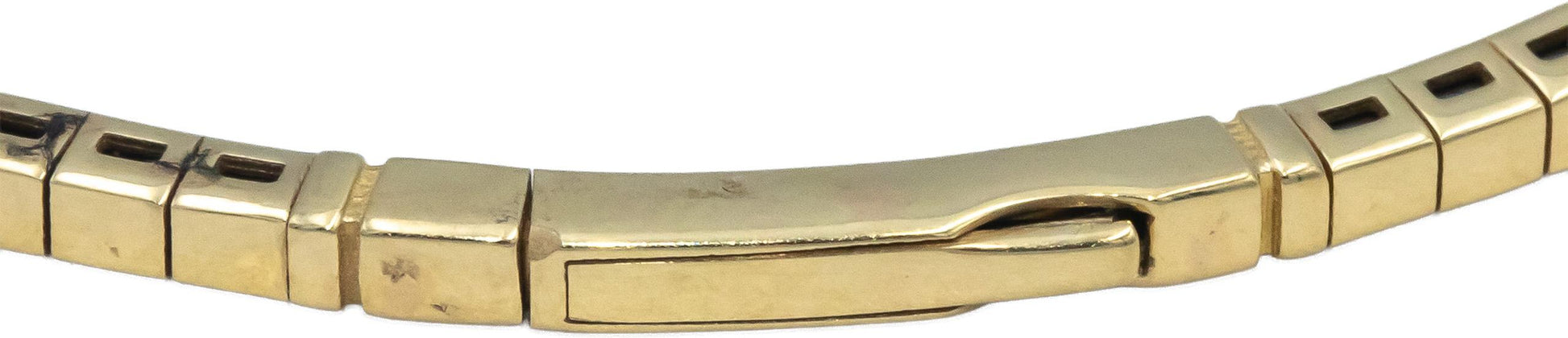 14k Yellow Gold VS Round Diamond Flexible Bangle Bracelet 0.62CT