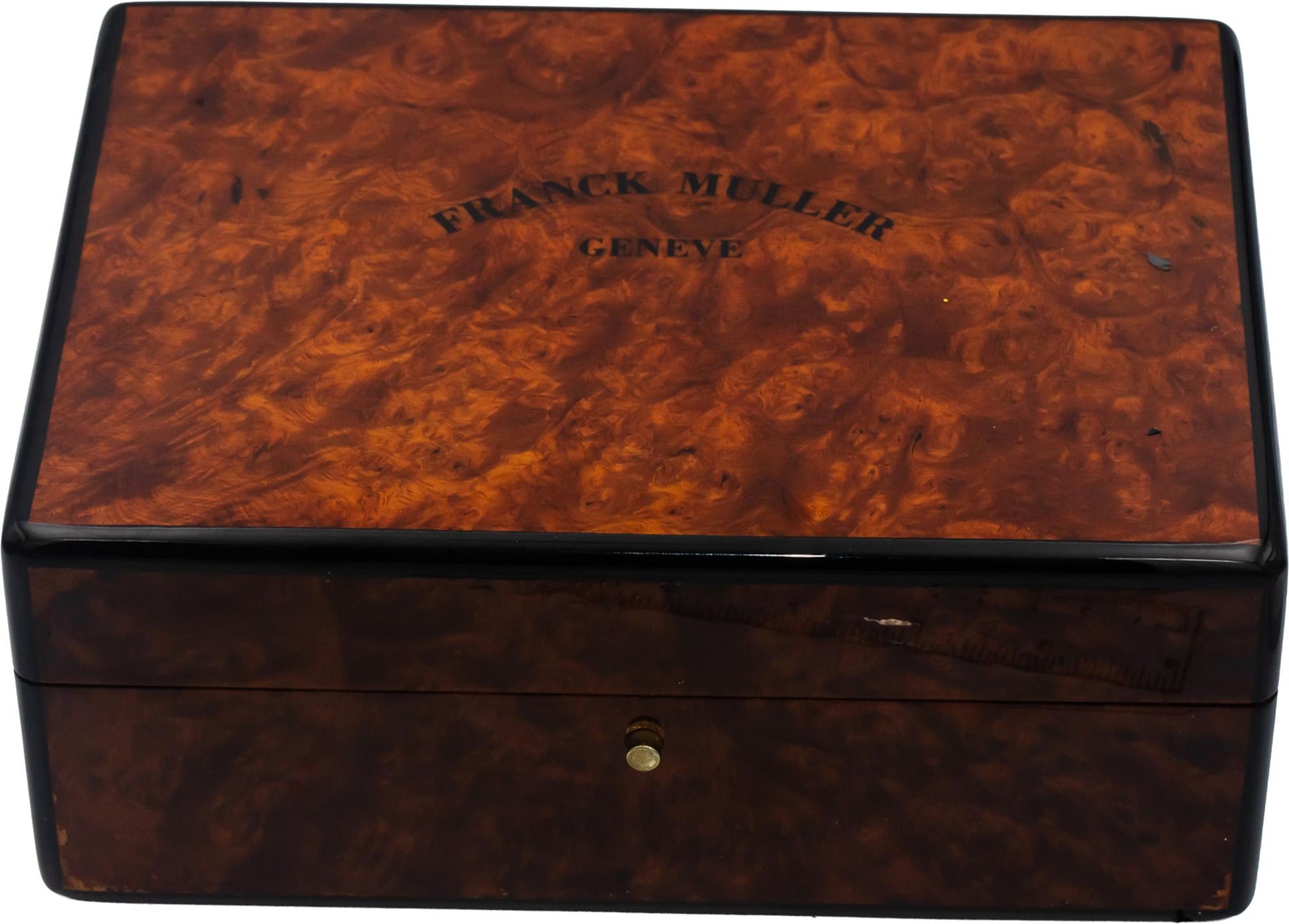 FRANCK MULLER Cintree Curvex "Black Croco" PVD Automatic Watch w/ Box & Papers